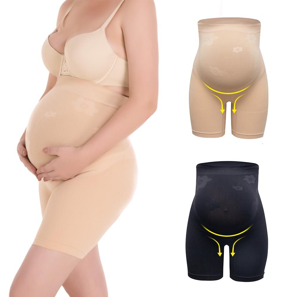 SLIMBELLE Maternity Clothes Shapewear Pregnant Woman Shorts Under Dress Pregnancy Belly Support Panty Shaper