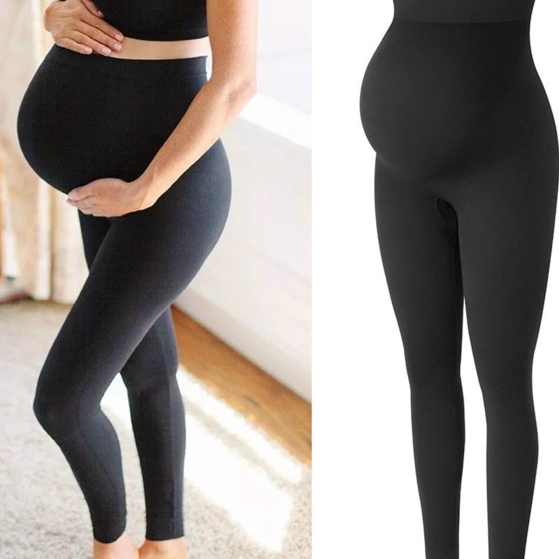 Strawberry Fashion High Waist pregnancy Leggings Skinny Maternity clothes for pregnant women Belly Support Knitted Leggins Body Shaper Trousers