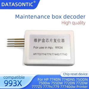 DATASONTIC 993X Maintenance Box decoder For HP PAGEWIDE COLOR MFP 774DN/DNS 750DN/Dw 755DW 772DN/DW 777Z 777ZS/hc 779 77740dw chip Resetter
