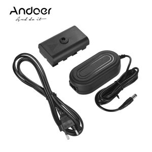 Andoer Dummy Battery DC 8V 3A Switching Power Supply Adapter for NEEWER CN-160 CN-126 Andoer W160