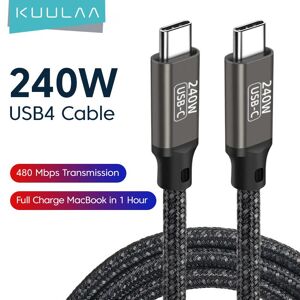 KUULAA 240W Super Fast Charging Type C Cable USB C Cable for iPhone 14 Pro Max for Laptop Macbook Pro for iPad Pro with Fast Charging Speed