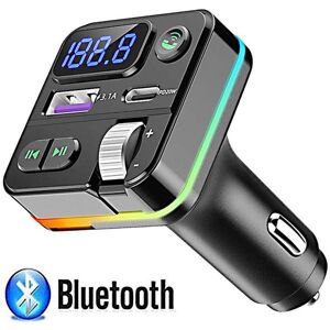 Phoenixs Car 1PC Car Bluetooth FM Transmitter Wireless Bluetooth Adapter MP3 Player Handsfree Call Type-C USB Car Fast Charger