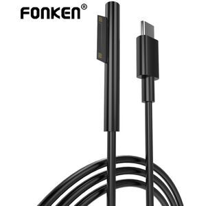 FONKEN Fast Charging USB C Power Supply Tablet Chargers Accessories for Microsoft Surface Pro 3 4 5 6 Charge Cable for Tablet Charging