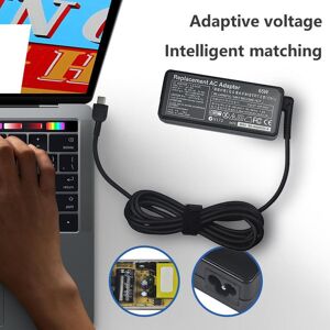 Jolian (SU)Type-C AC Adapter Charger Power Supply For Lenovo Laptop Notebook USB-C 65W