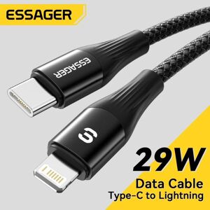 Essager PD 29W Fast Charger Type C to Lightning Cable For iphone 14 13 12 Pro Max Mini iPad MacBook Data Wire Cord