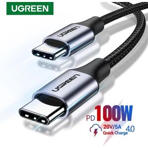 Ugreen USB C to USB Type C for Samsung S20 PD 100W Cable for MacBook iPad Pro Quick Charge 4.0 USB-C Fast USB Charge Cord