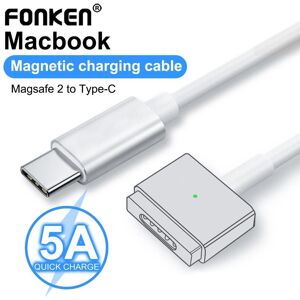 Fonken USB -C Female to Magsafe 2 Charging Cable Adapter for Macbook Pro Air 100W Charger Power Adapter 1.8M