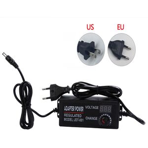 HTH LED Lighting and Power Adapter AC to DC adapter 3~12V  9~24V 3~24v 5A 2A Adjustable Universal Power Adapter Supply Power Switching