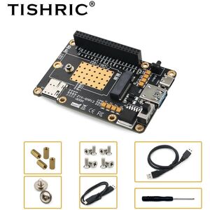 ShenZhen TISHRIC Direct TISHRIC M.2 5G Raspberry Pi Expansion Card With NGFF M.2 B-Key Adapter TYPE-C Auxiliary Power USB3.0 Converter Support VIM 2SBC