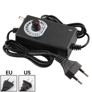 Inmazing 3V-12V 2A 24W Adjustable Power Supply Adapter Motor Voltage Regulator US/EU Plug Car Electronics