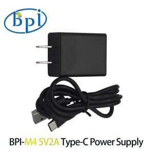 Banana Pi BPI-M4 5V2A Charger +Type-C Cable Power Adapter EU ,US Optional Accessories