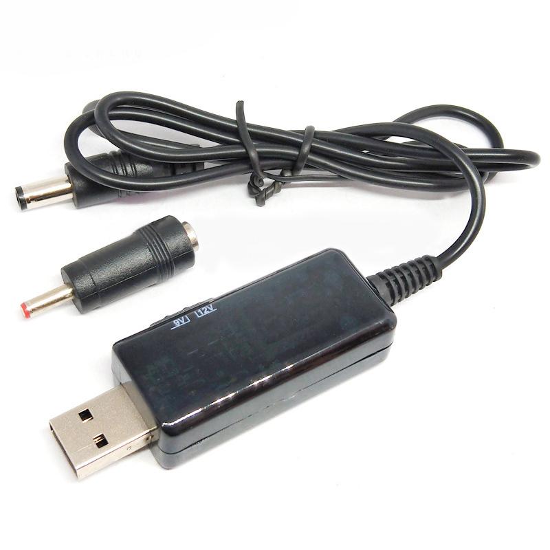 Electronic components 3 USB Boost Converter DC 5V to 9V 12V USB Step-up Converter Cable + 3.5x1.35mm Connecter For Power Supply/Charger/Power Converter
