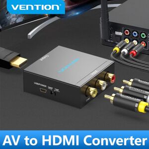 Vention HDMI to AV Converter HDMI to RCA CVBS L/R Video Adapter 1080P HDMI Switch with Mini USB Power Cable for TV Box AV HDMI