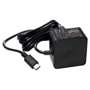 Raspberry Pi 15W USB-C Power Supply Black EU