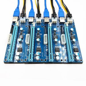 TOMTOP JMS PCI-E X1 to PCI-E X16 Adapter Card PCI-E Converter Card Expansion Card with 4 USB3.0 Ports Desktop