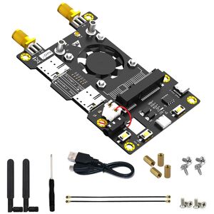 SCOYEE 4G 3G LTE Module Mini PCIE MPCIe Wireless Adapter Card with Double Antenna Cooler Fan LED For RaspberryPi 4 3 2