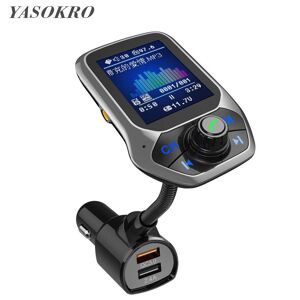 RUIDONG 1.8 inch Color Display Bluetooth Handsfree Car Kit 3 USB Port QC3.0 Charger Charge FM Transmitter Car MP3 Music Player