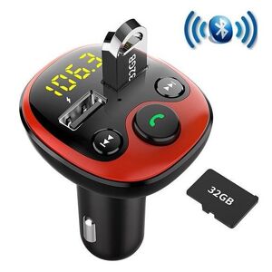 Phoenixs Car Bluetooth5.0 Wireless FM Transmitter Dual USB Car Charger MP3 Player Radio Adapter Handsfree Calling  Car Kit