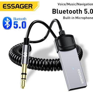 Essager USB Bluetooth Aux Adapter Dongle USB To 3.5mm Jack Audio Wireless Handsfree Kit for Car Stereo Receiver USB Transmitter