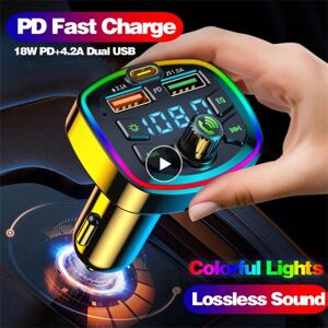 T Amazing Toy Led Backlight Bluetooth-compatible  Fm  Transmitter Car Mp3 Tf/u Disk Player Car Kit Dual Usb