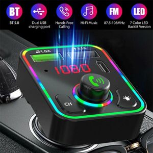 Phoenixs Car Bluetooth 5.0 FM Transmitter Handsfree Car Radio Modulator MP3 Player 3.1A + PD USB Super Quick Charge Adapter For Car