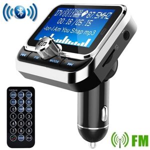 Adams Car Market 1.8inch Car Bluetooth FM Transmitter Wireless Radio Adapter Handsfree Music Player Car Kit Support TF Card, USB Disk, AUX