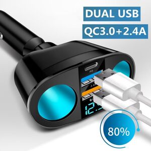 GC SupMarket Bluetooth 5.0 FM Transmitter Car Kit MP3 Modulator Player Wireless Handsfree Audio Receiver Dual USB 22.5W Fast Charger