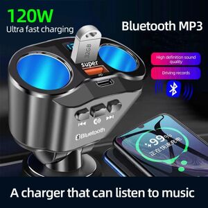 Meiteai Car Bluetooth FM Transmitter PD USB QC3.0 Fast Charger Car Adapter LED Display Hands-free MP3 Player Radio Car Accessories