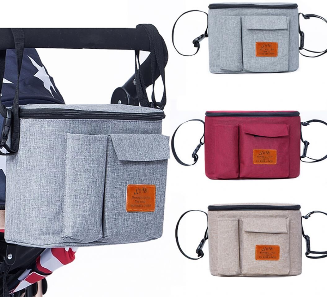 Baby Products Portable Stroller Pram Hanging Baby Stuff Storage Bag Diaper Bottle Mommy Pouch