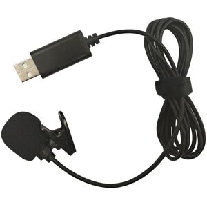 TOMTOP JMS USB Lavalier Lapel Condenser Microphone Omnidirectional Wired Clipon Mic Hands Free Plug & Play