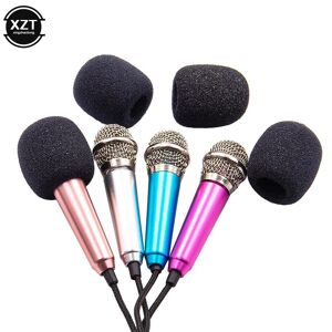 LeBang Portable 3.5mm Stereo Studio Mic KTV Karaoke Mini Microphone For Smart Phone Laptop PC Desktop Handheld Audio Microphone