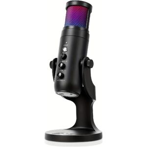 Bobo Life RGB USB Gaming/Podcast Computer Microphone, Condenser Desktop Singing PC Mic, Dynamic Heart-Shaped Directional Mics