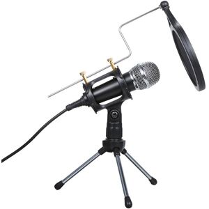 TOMTOP JMS recording Condenser Microphone mobile phone Microphone 3.5mm Jack microfone for Computer PC Karaoke mic for phone