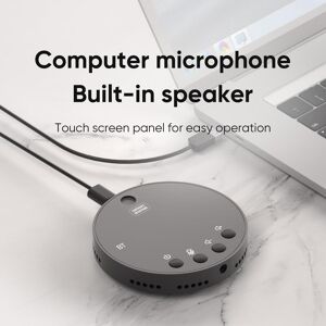 TOMTOP JMS Desktop USB Conference Speakerphone BT Microphone 360 degrees  Omnidirectional Condenser Plug & Play PC