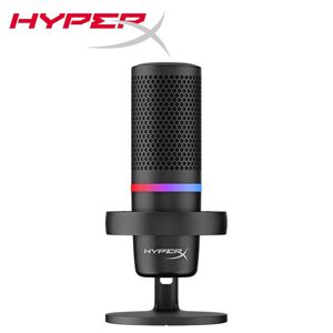 HyperX DuoCast - RGB USB Condenser Microphone for PC,PS4,PS5 and Mac,Anti-Vibration Shock Mount,2 Polar Patterns,Pop Filter,Gain Control,Gaming Mic