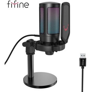 FIFINE A6 High Quality Professional USB Condenser PC Computer Microphone For Gaming Streaming Podcasting