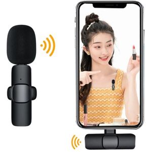 COOL MOTO Wireless Lavalier Microphone Noise Reduction 48khz Real-time Radio Mini Type-c Mic Compatible