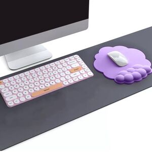 COOLMOON Ergonomic Keyboard Wrist Rest Mouse Pad Cloud Shape Non-Slip Silicone Desk Mouse Mat Hand Office Mouse Carpet Wristband Soft Support