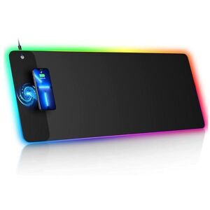 you are happy patronize Gaming Mouse Pad, 10W Wireless Fast Charging Mouse Pad, RGB Mouse Pad, 10 Light Modes Extra Large Mousepad Non-Slip Rubber Base Computer Keyboard Pad