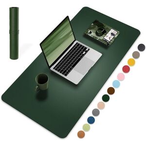 Houmeiwoo PU Leather Desk Protector Mat Dual Side Keyboard Mousepad Multifunctional Desk Blotter  Home