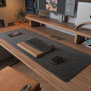 muyao Gaming Accessories Wool Felt Mouse Pad Non-slip Computer Desk Protector 90x40cm Laptop Table Mat