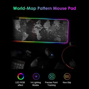 weihexin LEDs RGB Mouse Pad Mousepad 14 Lighting Modes Gaming Extra Large Soft Extended Non Slip Mousepad for PC Laptop