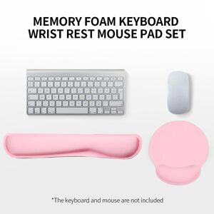 TOMTOP JMS Memory Foam Keyboard Wrist Rest Mouse Pad Set Keyboard Mouse Wrist Pads with Lycra Fabric Anti-slip