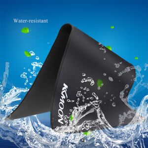 KKmoon Mice Pad Desk Mat Large Size Plain Black Extended Waterresistant Antislip Rubber Speed Gaming Mouse Pad