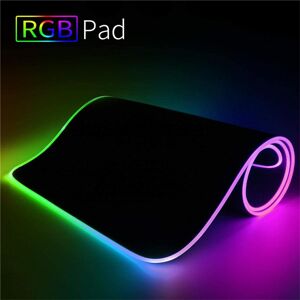 Tautoparts RGB Gaming Mouse Pad LED Computer Mouse Pad with Backlight Carpet For Keyboard Desk Mat