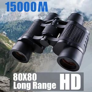 Send Cool 15000M HD High Power Telescope Binoculars 80X80 Long Range Optical Glass Lens Low Light Night Vision for Hunting Sports Scope