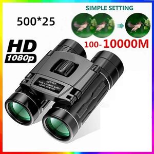 HIGH Quality Jewelry911 500 * 25 Binoculars, High-definition, Low-light Night Vision, Outdoor Pocket Portable Telescope Camping