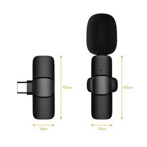 TOMTOP JMS Mini Wireless Clip-on Lavalier Microphone Omnidirectional Mic 2 Transmitter 1 Receiver with Wind