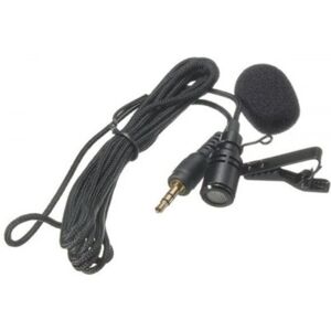 HOD Health&Home 3.5Mm High Sensitive 2.4M Tie Clip On Lapel Lavalier Mic Microphone Black