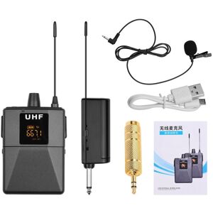 TOMTOP JMS Muslady UHF Wireless Microphone System with Lavalier Microphone Bodypack Transmitter and Receiver